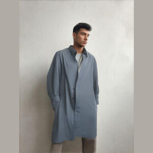 Vintage London Fog Black Trench Coat 42Reg Unisex